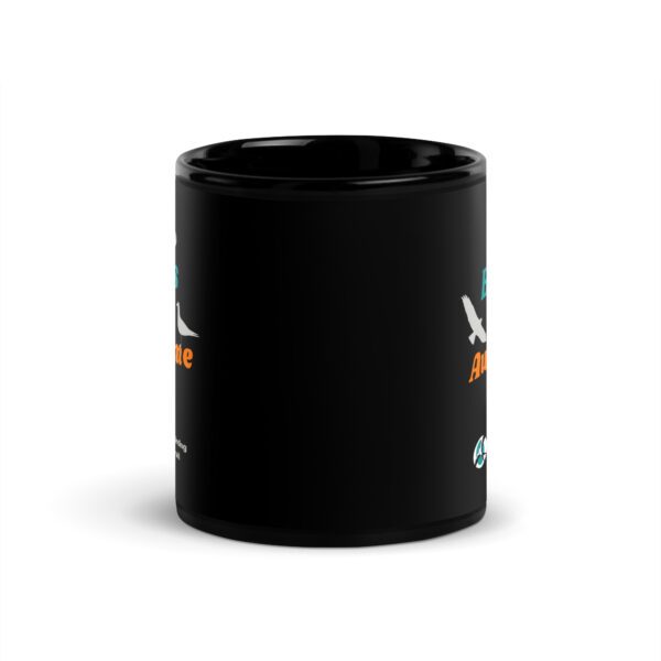 Birds Are Awesome Mug - Black - Image 4