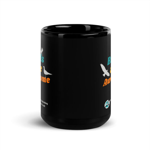 Birds Are Awesome Mug - Black - Image 6