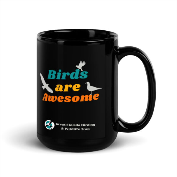 Birds Are Awesome Mug - Black