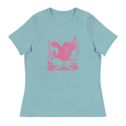 Women's Roseate Spoonbill Print Shirt - Image 25